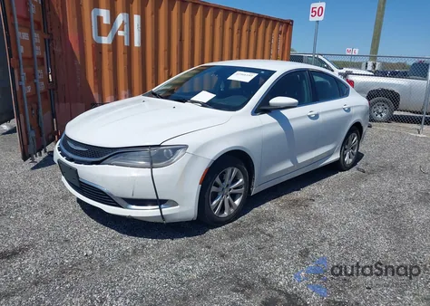 2015 Chrysler 200 Limited z USA, uszkodzony, nr VIN 1C3CCCAB9FN749417
